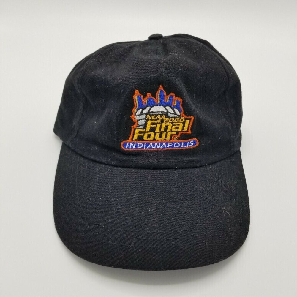 Vintage 2000 NCAA Final Four Indianapolis Hat Cobra Caps Black Strapback Vtg